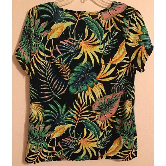 ❤️80 Place multi color floral blouse size large - Picture 6 of 6